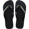 Havaianas Brasil Logo, Infradito Unisex - Adulto, Steel Grey Steel Grey, 39/40 EU