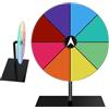 Xeihuul Spin Prize Wheel - Piano da Tavolo da 20 cm, 8 Slot, Ruota da lavorabile, con Supporto, per Carnevale, Fiera