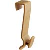 SOMA Ganci per porta in legno, 14 mm, set da 10 pezzi, da appendere, senza fori, senza colla