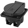 YWBL-WH Presa tedesca nera, presa industriale impermeabile stile tedesco nero per generatore 250V 16A