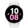 Samsung Galaxy Watch 5 4G 44mm Argento (Cinturino Silicone Bianco)