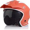 ACERBIS Casco Jet Aria, Unisex-Adulto, Arancione/Bianco, XS