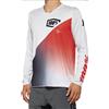 100% Maglia MTB 100% R-CORE X GREY RED maniche lunghe
