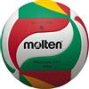 Molten 07309_0000, Pallone Da Pallavolo Unisex Adulto, Bianco/Verde/Rosso, 5