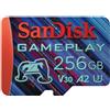 SanDisk 256 GB GamePlay Scheda microSD per mobile gaming/console portatili, fino a 190 MB/s