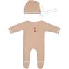 Artibetter 1 Set vestito da Babbo Natale per neonato vestito di Natale per bambini pigiami natale bambini cappello neonato natale vestiario body manica lunga pagliaccetto a maniche lunghe ARTIBETTER