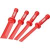 Hazet Vigor V2512 - Set 4 pezzi di spatole per rimuovere i contrappesi adesivi