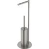 Colombo Design Piantana Mini B4018HPS/SS Satinata Porta Rotolo e Porta Scopino