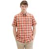 TOM TAILOR 1040458 Camicia, 35372-Scacchi Multicolore Arancione, XL Uomo