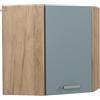 Vicco mobile angolare da cucina R-line, Grigio-blu/Quercia dorata, 57 cm