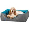 BedDog® LUPI letto per cane/gatto cuccia S fino a XXXL, 24 colori a scelta, cuscino per cane, divano per cane, cestino per cane, grigio/blu S