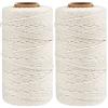 G2PLUS 200m Spago Beige: 2mm Cordoncino in Cotone,Cordoncino Natalizio per Regalo Decorazioni,Fai-da-Te,Baker Twine Artigianale,Imballaggio Regalo
