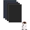 BPTRKOM 4 Pezzi Toppa Adesiva per Tessuti - Toppe Adesive per Tessuto, per Tessuti, Autoadesiva,Toppa Riparare per Abbigliament, Pantaloni, Piumini(Nero + Blu Scuro：15x20cm)