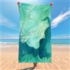 Litinliv Asciugamano da spiaggia,Telo mare grande 90 x 180 cm, Telo Mare Microfibra Leggero E Portatile,coperta da spiaggia assorbente per Spiaggia,Viaggi,Campeggio,Piscina,Fitness,Yoga (Tartarughe)