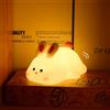 LOVERUIS Luce Notturna Bambini Kawaii Gatto Lampada Cameretta Bambina Ornamentale Regalo Silicone Morbido Batteria a 7 Colori Gattino (Giapponese)