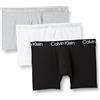 Calvin Klein Trunk 3Pk 000NB2970A, Uomo, Multicolore (WHITE/ BLACK/ GREY HEATHER), M