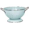 perfk Piatti smaltati per scolapasta, Piatti per Frutta Auto drenanti in Stile Vintage, Set di stoviglie in Metallo, Decorazione della Cucina, Piccolo Verde