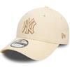 New Era Berretto da baseball 9Forty Team Outline MLB New York Yankees per adulti, beige chiaro, Beige chiaro, Taglia unica