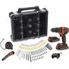 Black+Decker Trapano avvitatore a percussione Black+Decker con due batterie 18 V 1,5 HZ