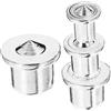 Mobestech Kit Di Tasselli Da 6 Mm A 12 Mm Centri Per Tasselli in Acciaio Per Lavorazione Del Legno Spine Di Trasferimento Centrale Per Progetti Di Lavorazione Del Legno