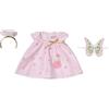 Baby Annabell Season Outfit Natalizio - Abbigliamento Originale per Bambole 43 cm - Include Ali e Fascia Dorata con Areola - Lavabile a Mano - età: 3+ Anni