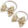 Vaguelly 6 Pz archetto ad arco fascia per bambini regali per neonate bandana hair pin hair clips headband fascia per da fiocco per con paillettes per bambini tessuto Vaguelly
