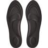 Wicket Solette nere in memory foam da donna | Solette per scarpe da uomo per alleviare il dolore al piede - Soletta con alto supporto per arco plantare e sollievo dalla pronazione del piede | Solette