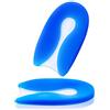 CAREOR Caror, cuscinetto per tallone, in silicone a forma di U, supporto per tallone, supporto per tallone, fascite plantare, tallone, sollievo dal dolore e assorbimento degli urti (M)