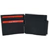 CM Conte Massimo CONTE MASSIMO Portafoglio Uomo Slim con Fermasoldi in Vera Pelle - Porta Carte di Credito Sottile e Compatto, Clip per Contanti in Metallo, Design Elegante Fatto a Mano con Scatola Regalo (Nero)