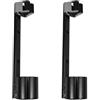 Healifty 2 pz Stampelle Rack di Stoccaggio in Metallo Portatile Sedia a rotelle Scooter Accessori Stampella Supporto Supporto Bastone da passeggio Supporto Mobilità Scooter Stampella Staffa Leggero Cane Walker