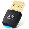 Adattatore Bluetooth USB Jectse 5.1 – Dongle A Lungo Raggio Plug-and-Play Per PC, Windows 7/8.1/10/11 E Linux, Nero - 3
