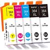 Kamo 364 XL - Cartucce d'inchiostro compatibili con HP 364 364XL Cartuccia, per Deskjet 3070A 3520 3522 3524, Officejet 4620 4622, Photosmart 5510 5520 5514 5515 5522 5 524 651514 65151514 6515151514