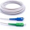 Elfcam® - Cavo/prolunga fibra ottica ( Freebox ) - Giarrettiera Simplex Monomodale SC-APC a SC-UPC - Schermatura e connettore rinforzato - Perdita molto affidabile - Bianco, 0,5 m