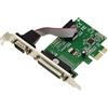 KALEA-INFORMATIQUE Scheda controller combo PCI Express PCIe con 1 porta seriale COM RS232 DB9 e 1 porta parallela LPT DB25 con chipset WCH382L