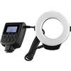 Digital Nc 48 Macro LED Ring Light & Ring Flash con display LCD compatibile con Nikon, Canon, Sony, Panasonic, Leica, Fujifilm, Pentax & Olympus DSLR