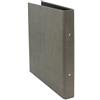 Bigso Box of Sweden Raccoglitore ad anelli - Organizzatore per documenti in fibra di legno e lino - Grigio, 25 x 4.8 x 31.5 cm