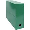 Exacompta 5 Scatole Transfer Iderama Carta A4 Dorso 90 mm Verde Scuro