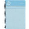 NU: Taccuino con rilegatura a spirale, formato A6, 110 pagine, colore: blu