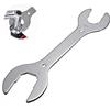YANJINGHE Set Sterzo per Bicicletta, Chiave Piatta Doppia, 30 32 36 40 mm Chiavi con estremità Aperta, Strumento di Riparazione per Chiavi a Pedale, Metrico, per MTB, Bicicletta, Mountain Bike (Argento)