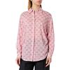 Pinko Cureti Camicia Mussola Stampa Monogram Ricamata, Camicia da Donna Donna, Dn3_Burro/Rosa, 50