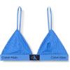 Calvin Klein Unlined Triangle 000QF7377E Reggiseni a Triangolo, Blu (Dazzling Blue), L Donna
