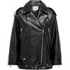 ONLY Onlvera Faux Leath Long Biker Otw Noos Giacca in Pelle, Nero, S Donna