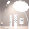 Mojimdo lampada da terra 20000 lux- Lampada flessibile e dimmerabile per terapia della luce a LED con 5 colori, 10 livelli di luminosità e timer Ideale per camera da letto, soggiorno e ufficio