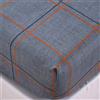Chickwin Chickw11 Lenzuolo sotto con Angoli Singolo Matrimoniale, Geometria Stampa Microfibra Lenzuolo profondità 30cm ed Elastic per Letto Singolo Doppio Piazza e Mezza (Orange Check,180x200x30cm)