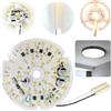 Kexpery Kit di ristrutturazione ventilatore da soffitto dimmerabile 18 W 1530 lm 3000 K/4000 K/6500 K Plafoniera da soffitto 3,94 pollici Pannello di ricambio luce LED per venti