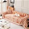FANSU Telo Copridivano 1 2 3 4 Posti, Copriletto Matrimoniale Multiuso Copritutto, Coperta Copridivano Antiscivolo Reversibile, Lavabile Coperta Decorativa per Divano (180x150cm,Arancione Bohémien)