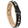 Ferplast Collare vera pelle GIOTTO LUXOR BLACK C nero cane cani borchie Ferplast