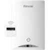 Rinnai Caldaia a Condensazione Zen 34 kW GPL WI-FI low NOx con Kit Scarico Fumi ADATTATORE SDOPPIATO,