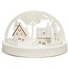 Konstsmide Illuminazione/Sagoma Motivo Arco Villaggio con Renne Ornamento Decorazione/Funzionamento a batteria: 2xAA (Escl.)/Scena di Natale Diodi Bianco Caldo, Legno