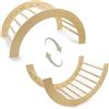509 Crew Jungle 509 - Arco da arrampicata 2 in 1 con funzione 2 in 1, grande arco da arrampicata per bambini, trasformabile in sedia a dondolo, per bambini e adulti, montessori, colore legno naturale